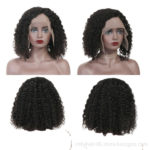 Curly Bbundles Vendors Mink Brazilian Human Hair Lace Front Wig Human Hair Lace Front Curly Bundles Hair Grade 8a Curly Bob Wig